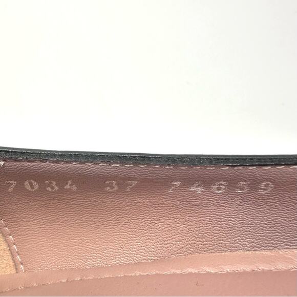 BeautiFeel Kitten Heel Pump Size 7.5 Black Leather Cushioned Antislip Almond Toe - Picture 6 of 16